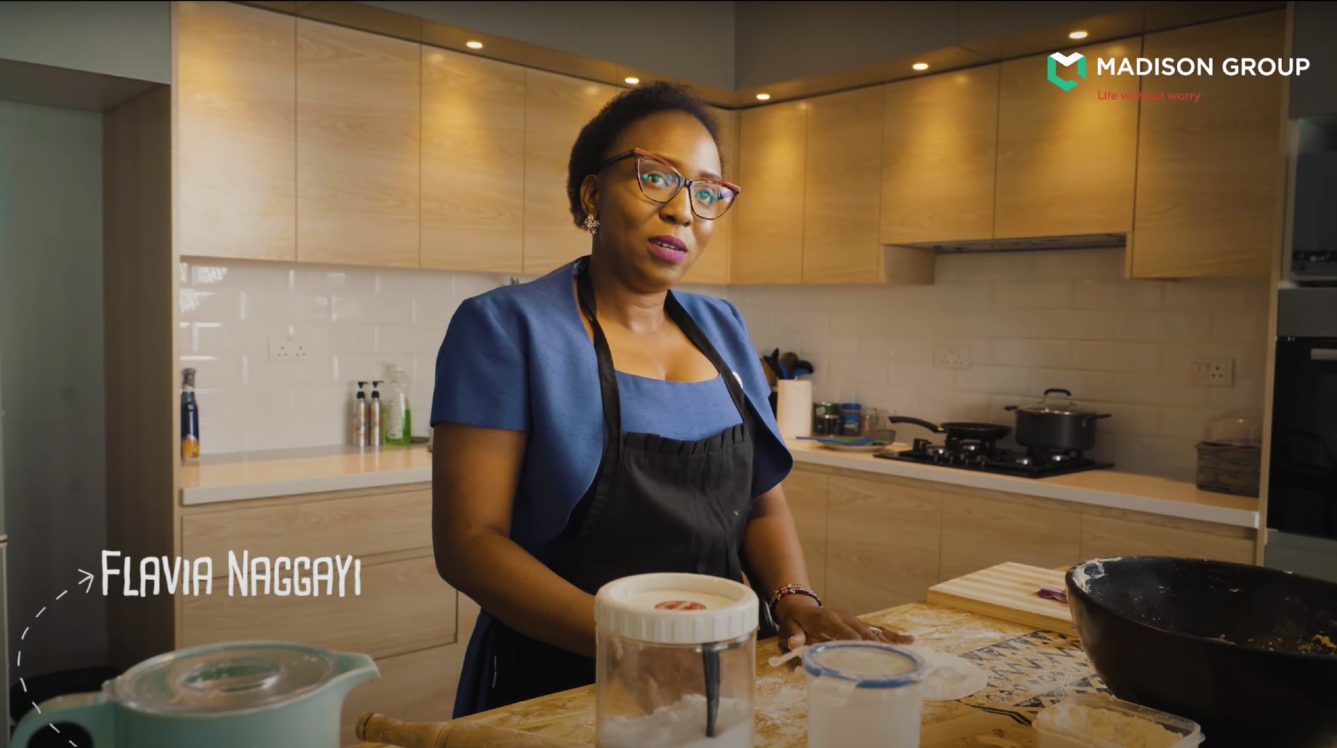 Flavia Naggayi - Madison Group procurement officer baking during mother's day